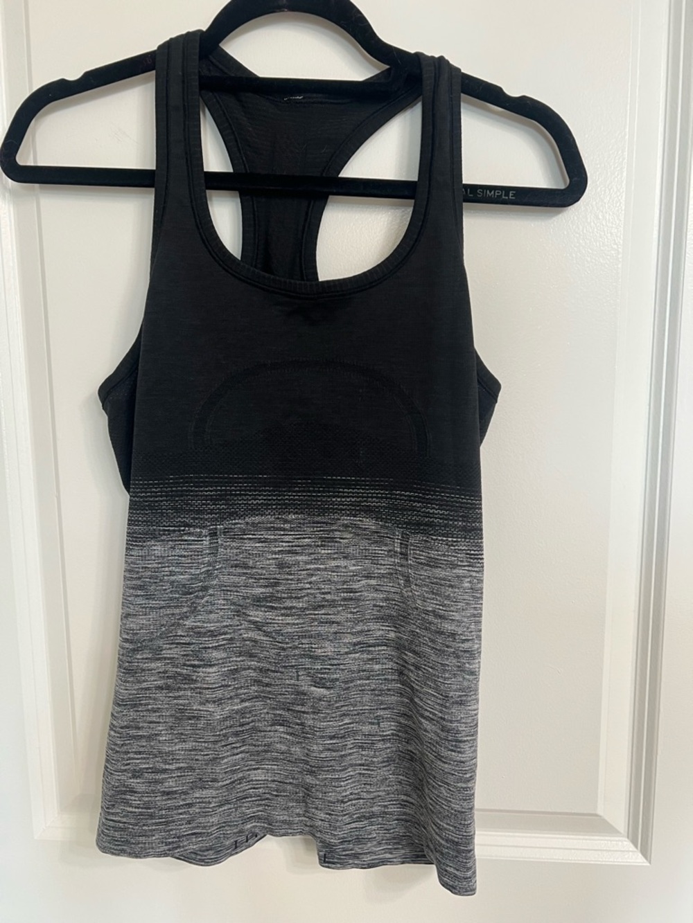lululemon Swiftly Black and Gray Ombre Tank 6